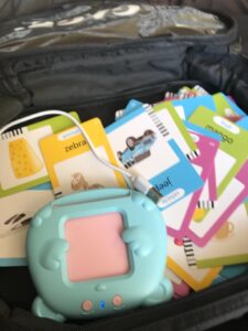 We love this! We bought it for a road trip and it really helped keep my kiddos entertained. Super glad to see the option to attach the pencil- game changer really. Easy to use, light weight, makes it a no brainer to bring along. Mrs Adeiye Lagos ⭐⭐⭐⭐⭐